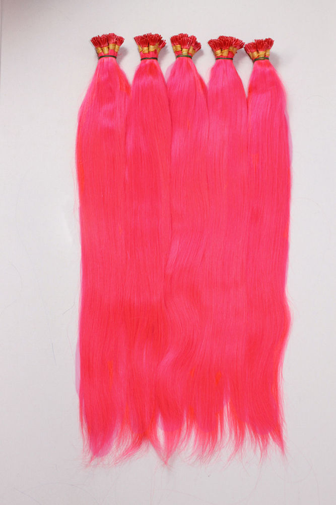 Picture of COLORED BEADS WELDING HAIR PINK