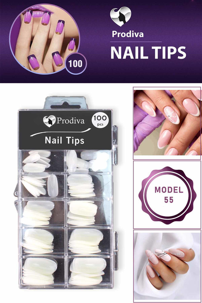 Prodiva 100'lü Kutulu Takma Tırnak - Nail Tips 55 No resmi