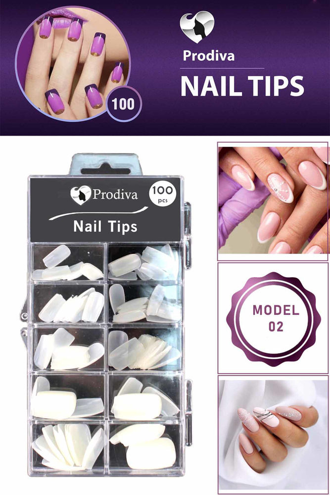 Prodiva 100'lü Kutulu Takma Tırnak - Nail Tips 2 No resmi